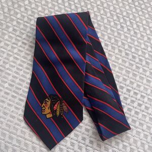 Chicago Blackhawks Win Lose or Tie NHL Hockey Necktie Limited Edition 100% Silk